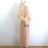 LAPOINTE Sheer Trench Coat Peach Size Extra Small