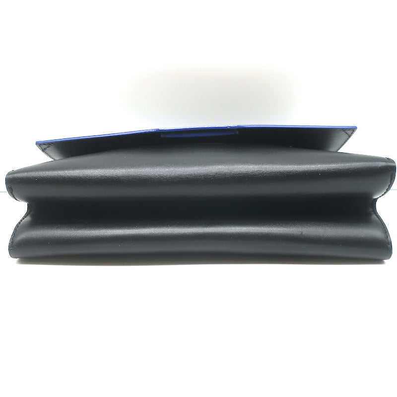 Proenza Schouler Curl Heart Cut-Out Clutch Black Leather NEW