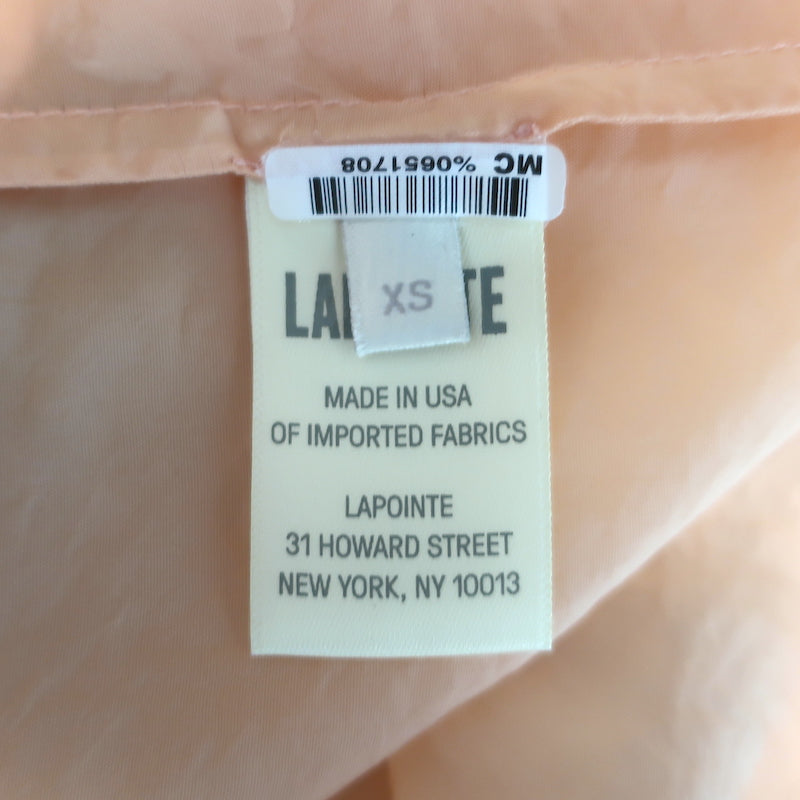LAPOINTE Sheer Trench Coat Peach Size Extra Small