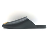 Balenciaga Cosy BB Logo Mules Black Leather Size 41 NEW