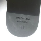 Balenciaga Cosy BB Logo Mules Black Leather Size 41 NEW