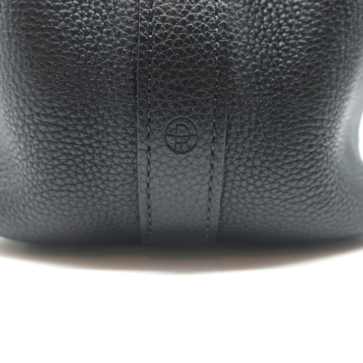 The Row Sidekick Shoulder Bag Black Grained Leather