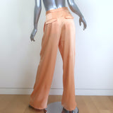 LAPOINTE Matching Satin Sleeveless Top & Wide Leg Pants Set Peach Size 4