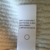 James Perse waffle-knit crewneck sweater, cream wool-blend, size 1, pre-owned refined casual luxury