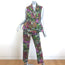 Dries Van Noten Floral Print Peplum Vest & Ankle Pants Suit Set Size 40 NEW