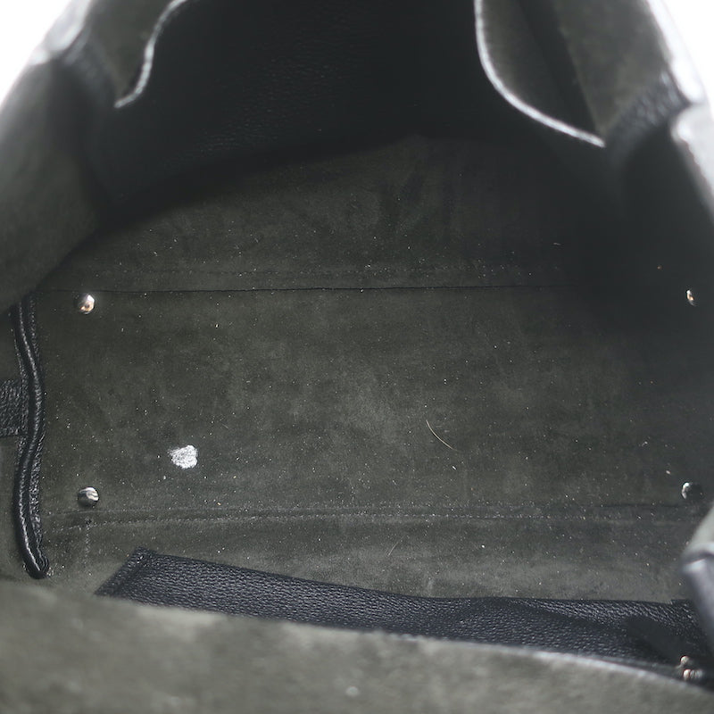 The Row Sidekick Shoulder Bag Black Grained Leather