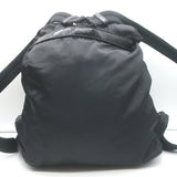 Prada Tessuto Double Front Pocket Medium Backpack Black Leather-Trim Nylon