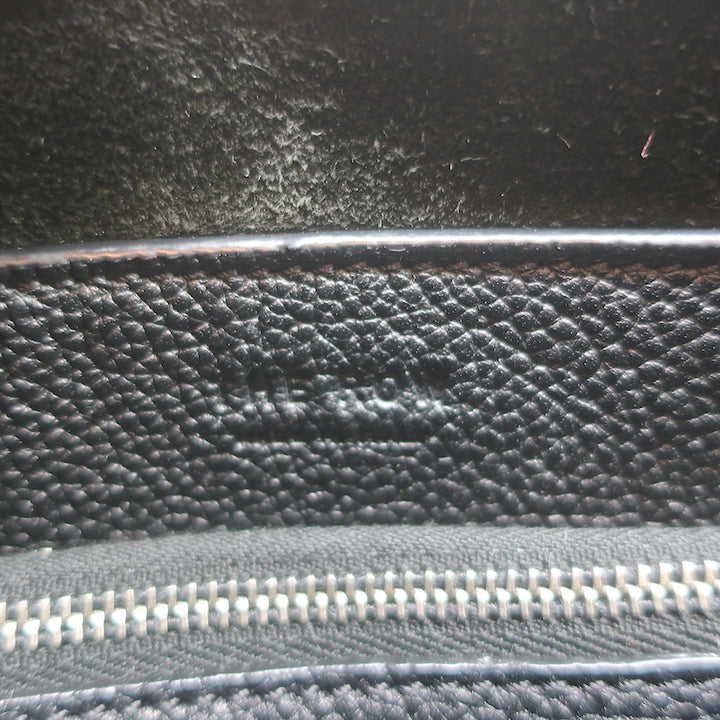 The Row Sidekick Shoulder Bag Black Grained Leather