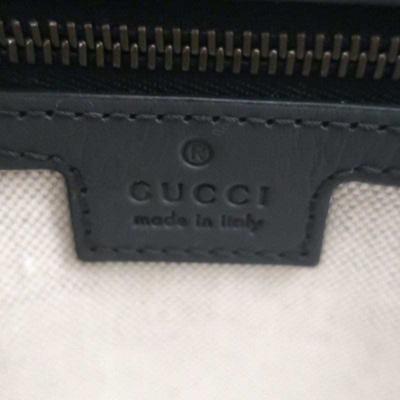 Gucci Bauletto Duffle Bag Black GG Monogram Canvas Extra Large Crossbody