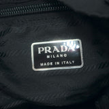 Prada Tessuto Double Front Pocket Medium Backpack Black Leather-Trim Nylon