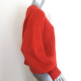 THE GREAT The Bubble Pullover Sweater Persimmon Wool-Blend Size 1
