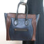 Celine Bicolor Large Luggage Tote Navy & Dark Brown Leather Bag