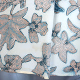 Ulla Johnson Desdra Top Cream Printed Silk Size 6 Puff Sleeve Blouse