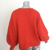 THE GREAT The Bubble Pullover Sweater Persimmon Wool-Blend Size 1
