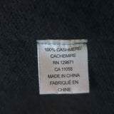 Authentic 360 Cashmere black cold-shoulder cashmere sweater, size M - pre-owned, gently worn luxury