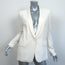 IRO Blazer Alessia Ivory Crepe Size 2 One-Button Jacket