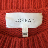 THE GREAT The Bubble Pullover Sweater Persimmon Wool-Blend Size 1