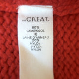 THE GREAT The Bubble Pullover Sweater Persimmon Wool-Blend Size 1