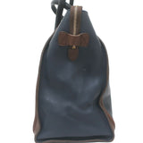 Celine Bicolor Large Luggage Tote Navy & Dark Brown Leather Bag