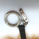 Fendi Hypnoteyes Witch Fur Bag Charm Multicolor with Leather Tab