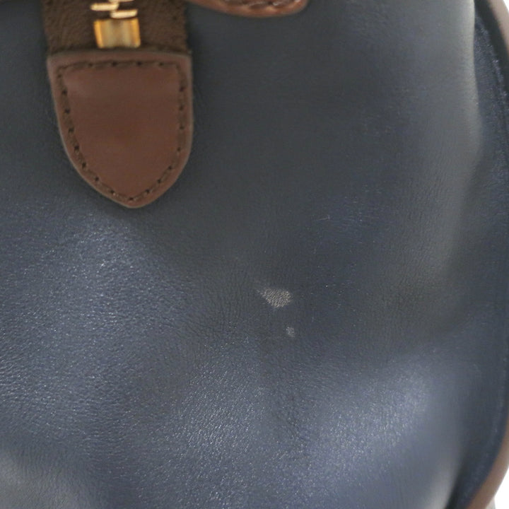 Celine Bicolor Large Luggage Tote Navy &amp; Dark Brown Leather Bag