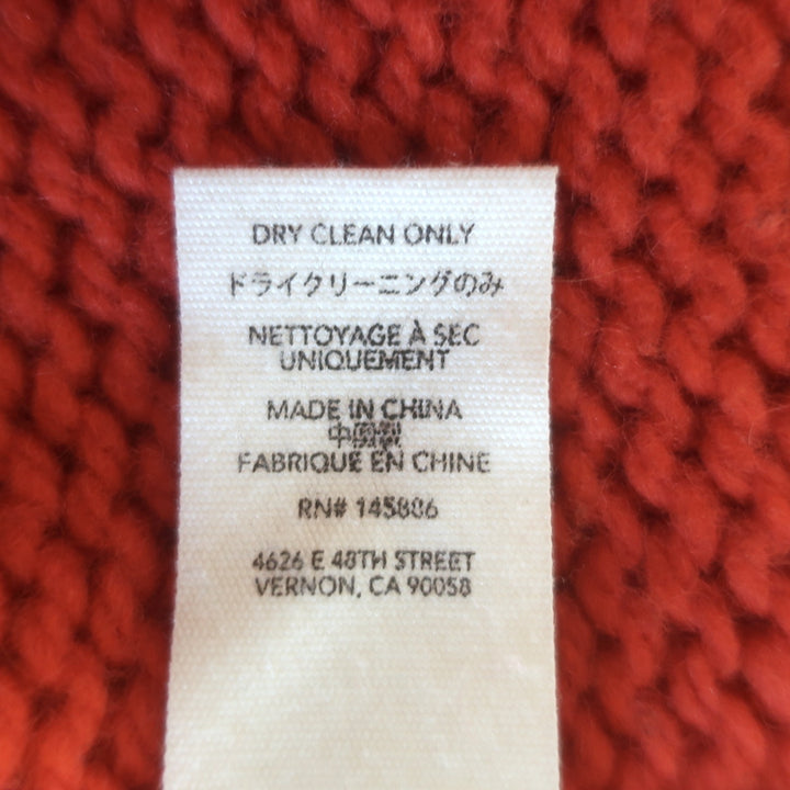 THE GREAT The Bubble Pullover Sweater Persimmon Wool-Blend Size 1
