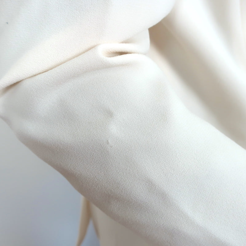 IRO Blazer Alessia Ivory Crepe Size 2 One-Button Jacket