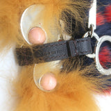 Fendi Hypnoteyes Witch Fur Bag Charm Multicolor with Leather Tab