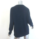 White + Warren Cashmere Crewneck Sweater Navy Size Medium