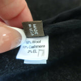 Peter Cohen Zip-Up Hoodie Jacket Charcoal Wool-Cashmere Size Petite