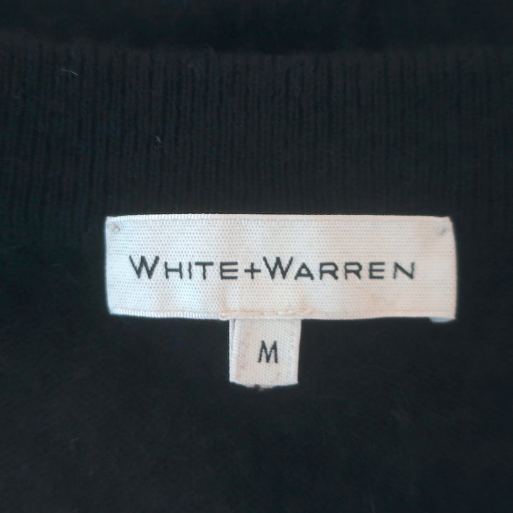 White + Warren Cashmere Crewneck Sweater Navy Size Medium