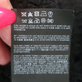 Saint Laurent Crocheted Hooded Cape Black Virgin Wool Size Large