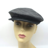 Gucci GG Monogram Canvas Newsboy Cap Charcoal/Black Size Large