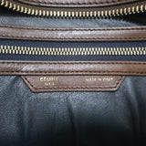 Celine Bicolor Large Luggage Tote Navy & Dark Brown Leather Bag