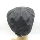 Gucci GG Monogram Canvas Newsboy Cap Charcoal/Black Size Large