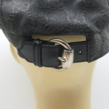Gucci GG Monogram Canvas Newsboy Cap Charcoal/Black Size Large