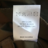 The Frankie Shop Karole Long Sleeve Shirt Dress Olive Cotton One Size