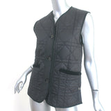 Christian Dior Macrocannage Quilted Vest Black Size 34