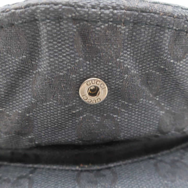 Gucci GG Monogram Canvas Newsboy Cap Charcoal/Black Size Large