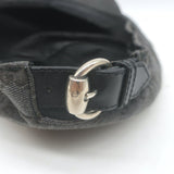Gucci GG Monogram Canvas Newsboy Cap Charcoal/Black Size Large