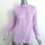 Forte Forte Button Down Shirt Lilac Cotton-Silk Size I Long Sleeve Top