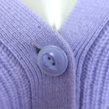 Rag & Bone Pierce Cashmere Cardigan Lavender Ribbed Knit Size Extra Small