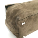 The Row Top Handle 14 Shoulder Bag Dark Olive Suede