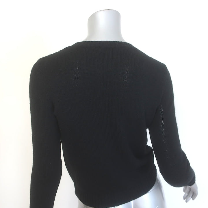 Christian Dior Cashmere Niki de Saint Phalle Dinosaur Sweater Black Size US 2
