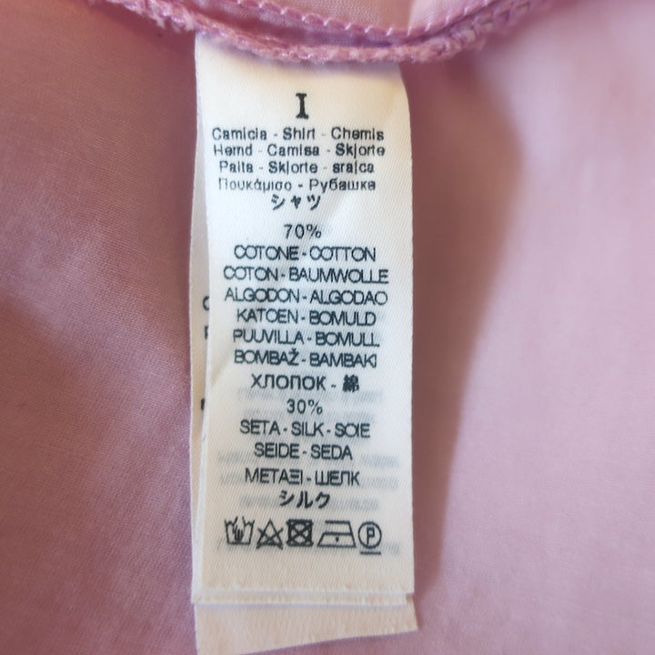 Forte Forte Button Down Shirt Lilac Cotton-Silk Size I Long Sleeve Top