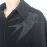Alexander McQueen Swallow Cape Coat Black Wool-Cashmere Size 48