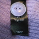 Rag & Bone Pierce Cashmere Cardigan Lavender Ribbed Knit Size Extra Small