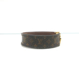 Louis Vuitton Nano Monogram Bracelet Brown Canvas Size 17
