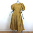 Ulla Johnson Agathe Puff Sleeve Tiered Midi Dress Tobacco Cotton Poplin Size 10