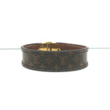 Louis Vuitton Nano Monogram Bracelet Brown Canvas Size 17